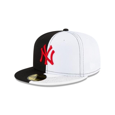 New York Yankees Gorra | New Era MLB Split Crown 59fifty Fitted Cap Mexico - Negros